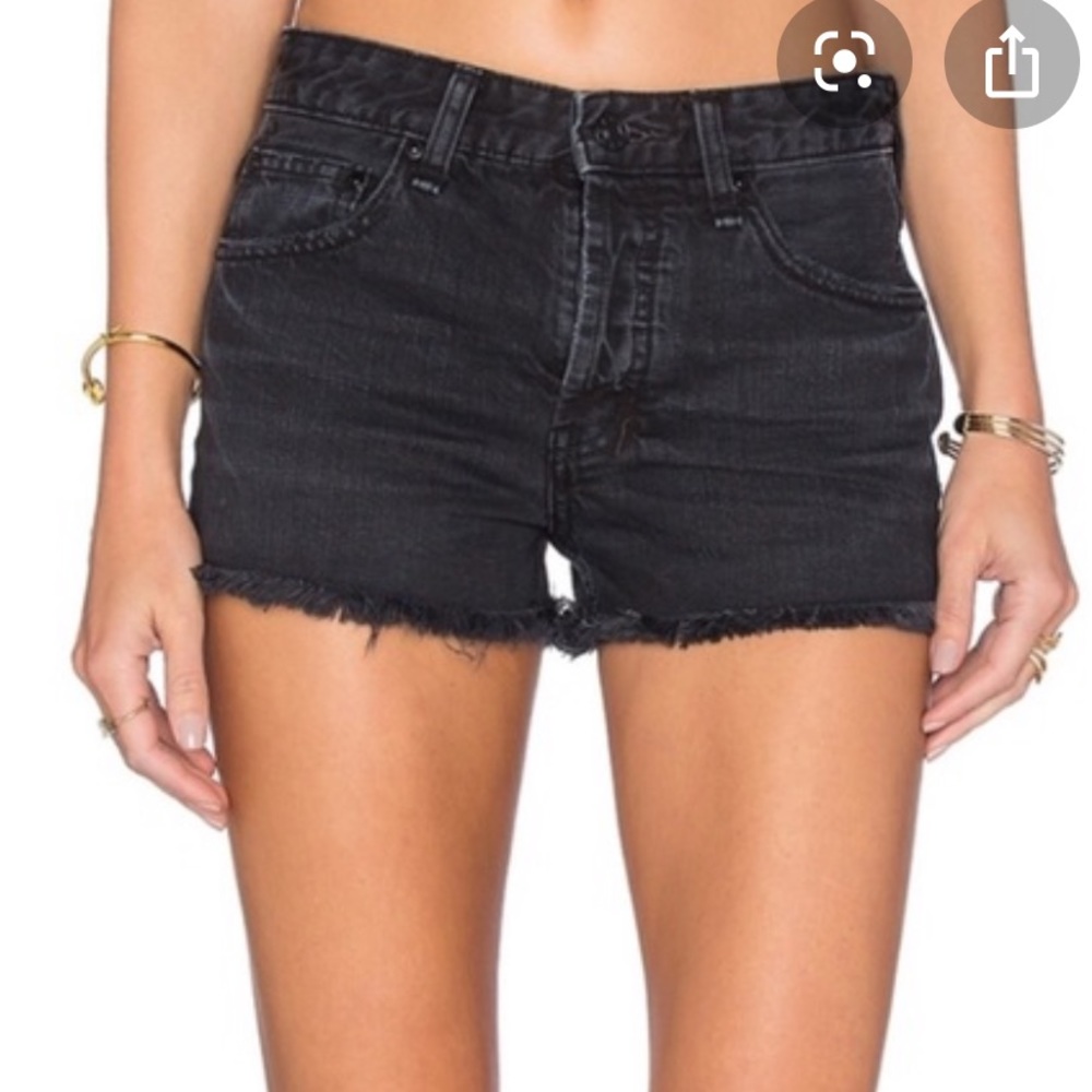 free people jean shorts